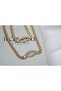 Set004 Gold Color Stone Oval Connector Detail Gourmet Chain Set - 3