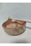 Natural Wood Walnut Crushing Set - 17 cm Wide Bowl with Pedestal and Ergonomic Pestle - 6