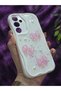 Samsung Galaxy A55 Compatible Pink Bow & Pearl Detailed Glitter Epoxy Phone Case - 6