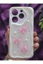 Tecno Spark 10 Pro Compatible Pink Bow & Pearl Detailed Glittery Epoxy Phone Case