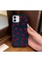 iPhone 11 Compatible Phone Case Leather Texture Anti Fall Soft Silicone Cherry