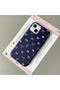 For iPhone 14 Plus/15 Plus Compatible Leather Texture Anti Fall Soft Silicone Phone Case Corner Band