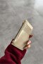 Faux Leather Wallet with Shiny Nomu Card Holder Detail - 3