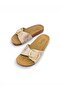 Women's Bronze Single Buckle Soft Sole Home Daily Slippers - 2