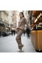 New Season V-Neck Mink Stripe Bottom-Top Knitwear Set 0056 - 2