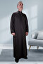 Hajj Umrah Clothes/Front Buttons Hidden and Long Sleeves Without Buttons with Pockets/Prayer Robe/Men's Fistan - 3