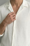Men's Thin Anti-Sweat O Oversized White Wrinkle-Free Fabric No-Iron Shirt New Season - 3