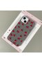 iPhone 15 Compatible Phone Case Leather Texture Anti Fall Soft Silicone Cherry - 2