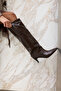 Pli̇nto Women's Brown Leather Boots - 8
