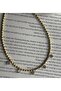 Gold Single Stone Rocky Necklace - 4