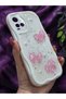 Vivo Y21/Y21S Compatible Pink Bow & Pearl Detailed Glittery Epoxy Phone Case - 5