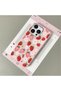 iPhone 14 Pro Max Compatible Phone Case Leather Texture Anti Fall Soft Silicone Strawberry - 2