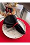 6-Piece Red Shiny Napkin Holder Napkin Ring 6 cm Ring Tableware Christmas New Year Christmas Presentation