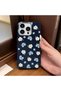 iPhone 14 Pro Max Compatible Leather Texture Anti Fall Soft Silicone Phone Case Flower - 2