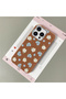 iPhone 15 Pro Max Compatible Leather Texture Anti-Fall Soft Silicone Phone Case Flower