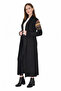 Women's Black Kilim Patterned Long Cardigan - Kh0001 - 2