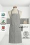 Kitchen Apron - with Pockets |   Cook Chef Apron |   Stain-Resistant |   Liquid Proof |   No Rustling Sound. - 2