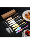 Stainless Steel Cake Knife and Spatula - Gold Color - 2 Pieces - 5