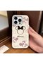 iPhone 16 Pro Compatible Leather Texture Anti-Fall Soft Silicone Phone Case Minnie - 2