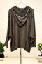 Organic Knitwear Cardigan with Mesh Hood and Sleeves, Machine Washable - 2