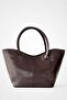 Pure Faux Leather Shoulder Bag