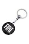 High Quality Black Fiat Logo Drop Printed Stylish Gift Car Keychain