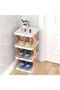6 Tier Narrow Shoes Rack Shoe Storage Organizer Multi-Layer Free Standing Shoe Racks - 6