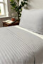 Imperial Series Striped Cotton Satin Single Duvet Cover Set with Elastic Fitted Sheet Hotel Lux - 6