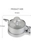 Adjustable Burger Press Hamburger Patty Maker - 5