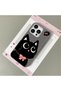 iPhone 14 Pro Compatible Leather Texture Anti Fall Soft Silicone Phone Case Cat