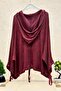 Buttoned hooded pocket bat wash organic knit cardigan - 2