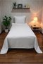 Imperial Series Striped Cotton Satin Single Duvet Cover Set with Elastic Fitted Sheet Hotel Lux - 5