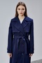 Navy Blue Regular Fit Windbreaker Detailed Trench Coat 46636 - 6