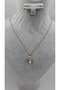 Stainless Steel Gold Color Vintage Colorful Flower Themed Blue Enamel Pearl Stone Necklace - 4