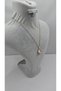 Stainless Steel Gold Color Vintage White Enamel Big Pearl Stone Necklace - 6