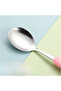 Premium Children's Bpa Free Stainless Steel Tip Fork-Spoon Set with Brown Rabbit Figure 24+ Months - 5