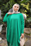 Green Casual Fit Long Length Knitwear Tunic - 3