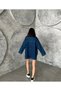 Women's Denim Jacket with Cord Detail - 3