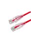 كابل توصيل UTP نحيف CAT6 بطول 15 سم، أحمر اللون، مع غلاف LSZH، مقاس AWG 28، طراز AC-602-0015