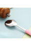 Premium Children's Bpa Free Stainless Steel Tip Fork-Spoon Set with Brown Rabbit Figure 24+ Months - 4