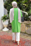 Pistachio Green Casual Fit Long Length Knitwear Tunic - 5