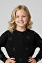 Girl's Stone Detailed Top and Bottom Tracksuit Set - 2