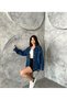 Women's Denim Jacket with Cord Detail