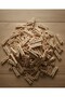 100 Pieces Wooden Pegs Pack - Practical Use Hardwood Clothes Pegs Set - Natural Wood Pegs