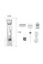 Professional Hair Trimmers Clippers Usb Rechargeable Electric Trimmer - 4