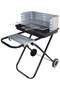 18-inch Portable Steel Charcoal Barbecue BBQ Grill w/ Heat Control for Patio, Porch, Picnic, Tailgat - 2