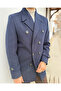 Men's Premium Double Button Slim Fit Double-Breasted Coat - 6