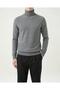 Italian Style S Slim Fit Knitwear Turtleneck High-Neck Sweater Anthracite T13096 - 2