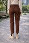 Luna Vintage Brown High Waist Stretch Fabric Women's Mom Jean - 4