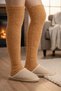 Wellsoft Plush Over-The-Knee Home Socks |   Double-Sided Ultra Soft Sleep & Slippers Socks